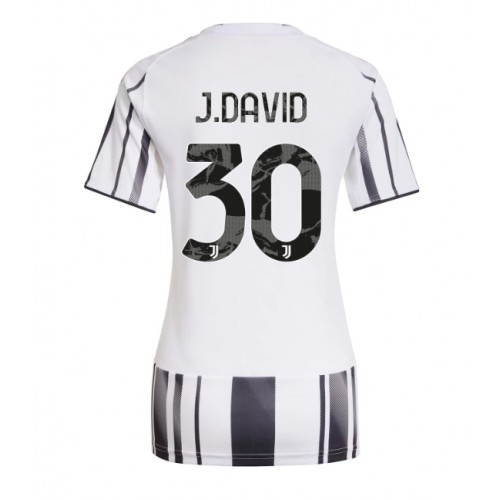 Fotballdrakt Dame Juventus Jonathan David #30 Hjemmedrakt 2025-26 Kortermet